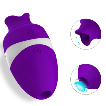 Sucking Vibrator for Women / Adult Clitoris Stimulator / Female Sex Toy Oral Tongue - EVE's SECRETS